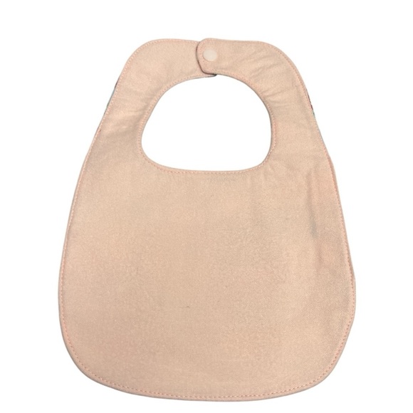 Hand Crafted Baby Bib with snap closure cotton snuggle flannel reversible - Picture 9 of 9